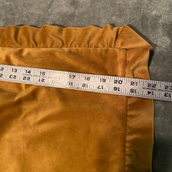 New Luxurious Velvet Ruffled Pillows - Gold
Set of Two - Picture 10 of 10